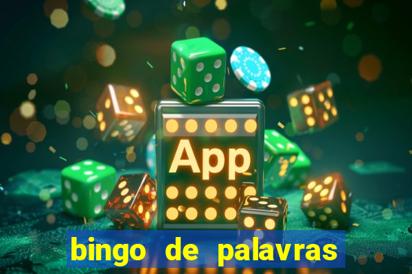 bingo de palavras 3 ano